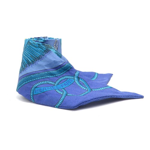 Auth hermes scarf twilly blue - hermes,