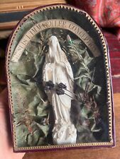 Vierge Calcaire Sculpté Immaculée Conception Sacré Sacred Art XIX Eme