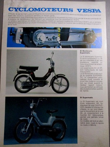 Prospectus vespa cyclomoteur - prospectus,