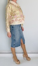 Veste à sequins col en