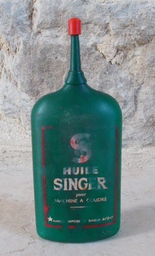 Ancien bidon huile singer - bidon, d'huile