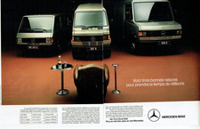 Publicité Advertising 0825 1988  Mercedes-Benz  100d  307d  609d  2pages