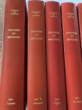 De Gaulle Discours et messages 5 tomes Numérotés