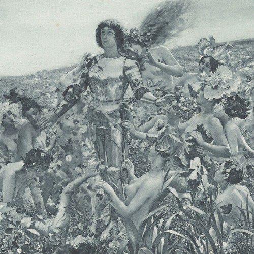 Chevalier aux fleurs - le,