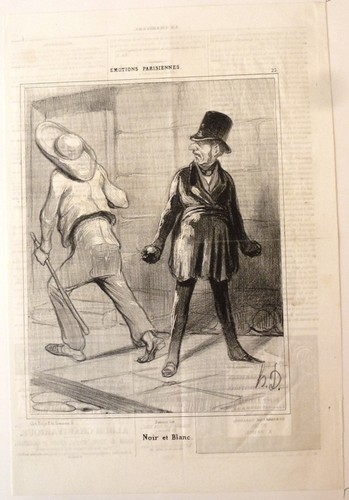 Lithographie daumier noir - lithographie,, "noir