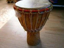 Ancien Djembé hauteur 42 cm