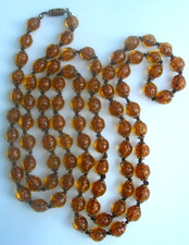 ancien COLLIER SAUTOIR perle
