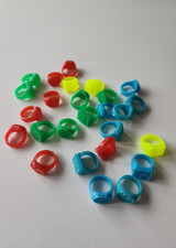 Gros lot bagues - , plastique