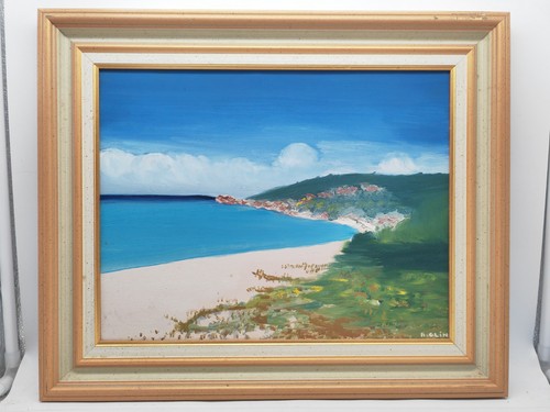 Tableau vintage huile sur - tableau,
