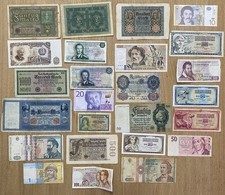 25 Billets D’ Europe Différents (005) / Billets du Monde