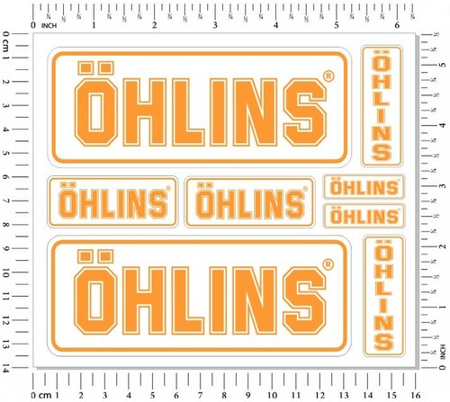 Ohlins fork shock stickers set - stickers,