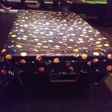 Imperméable Snooker Couverture de Table Bleu Balle Conception Billard 6ft & 2.1m