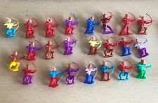 LOT DE SOLDATS PLASTIQUES ECH 1/32eme environ INDIENS Réf 10G