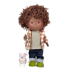 Poupée Pipo (cousin de Mia) et son chien 2025 par Nines d'Onil 30cm 2802