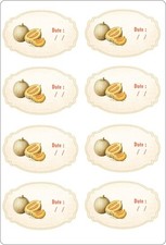 Lot de 16 etiquettes