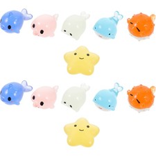  12 Pcs Figurine D'animaux Marins Décorations De Poissons Pour Aquarium