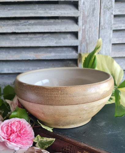 Ancien saladier bol creme - ancien, a