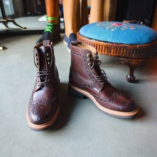 Grenson brogue boots g - grenson,