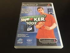 WORLD CHAMPIONSHIP SNOOKER 2002 SONY PLAYSTATION 2 PS2 EDITION PAL
