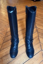 Bottes cavalières  femme cuir