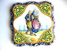 DESSOUS DE PLAT ANCIEN HENRIOT QUIMPER  25,5 CM X 25,5 CM