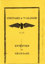 Notice entretient pour chenard