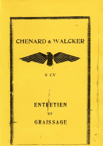Notice entretient pour chenard