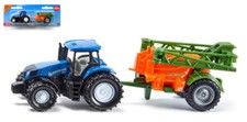 Miniature Demi Agricole Siku tracteur New Holland Barres Sprayers 1:87
