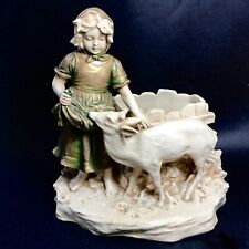 Art Nouveau Bernard Bloch Porcelain Jardiniere Theodore Schoop Fillette Au Daim