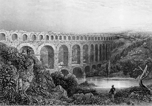 Pont romain gard au - romain,