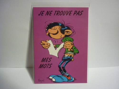 Carte postale gaston lagaffe - carte,