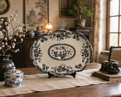 Grand plat service ovale - grand,