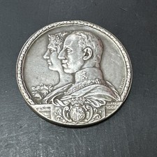 ALPHONSE XIII Médaille, Exposition internationale Barcelone Argent Silver 1929