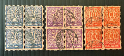 Reich 1922 dienstmarke - reich, 1922/3