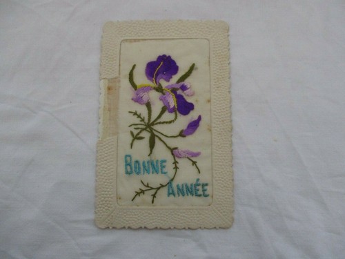 Cpa fantaisie brodée bonne - cpa,