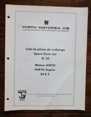 Hirth motoren spare - spare, parts