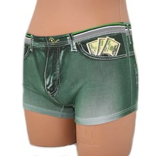 Boxer en jean avec poche