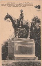 CPA 59 MONT CASSEL STATUE DU MARECHAL FOCH Mon inquiétude en 1914 et mon regard.