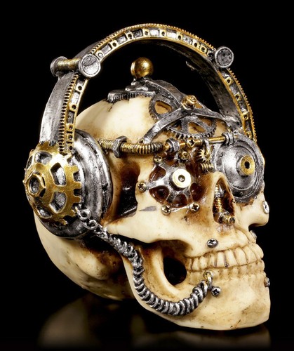Figurine steampunk totenkopf - figurine,