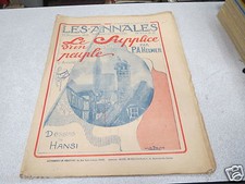 CA801 LES ANNALES POLITIQUES ET LITTERAIRES DESSINS DE HANSI 13 decembre 1914