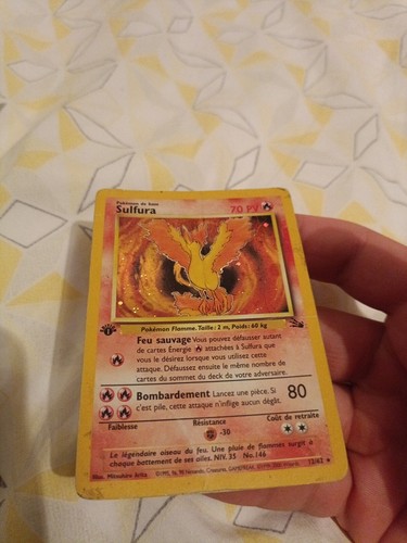 Carte pokémon sulfura 62 - carte,