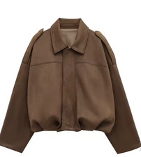 Veste Oversize Avec Zip Femme