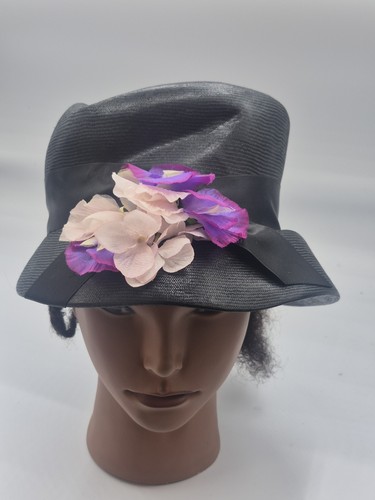 Chapeau vintage noir femme