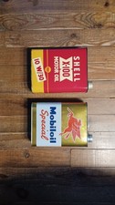 lot 2 bidon huile shell mobiloil