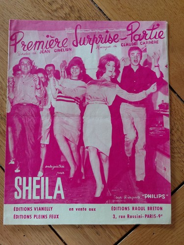 Sheila partition première - sheila-partition, "première