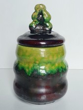 Ancien pot couvert céramique