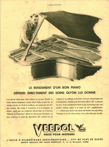 Publicité ancienne veedol - publicité,