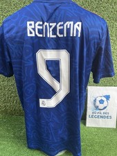 Maillot de Football Maglia Benzema Real Madrid Shirt 2021 2022 Nameset Camiseta