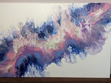 Tableau peinture acrylique sur toile fluide art Décoration Art Mural 