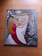 TABLEAU PEINTURE STREET ART , GRAFFISTE , STREET ARTISTE ,  POSH ONE , TOULOUSE